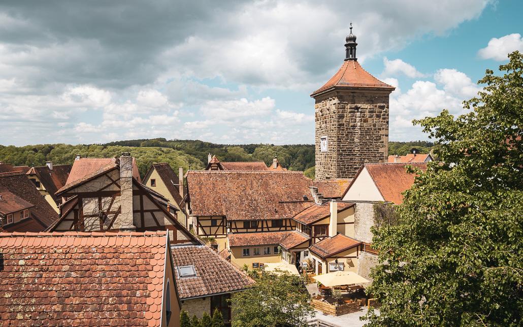 Auf dem Turmweg in Rothenburg ob der Tauber